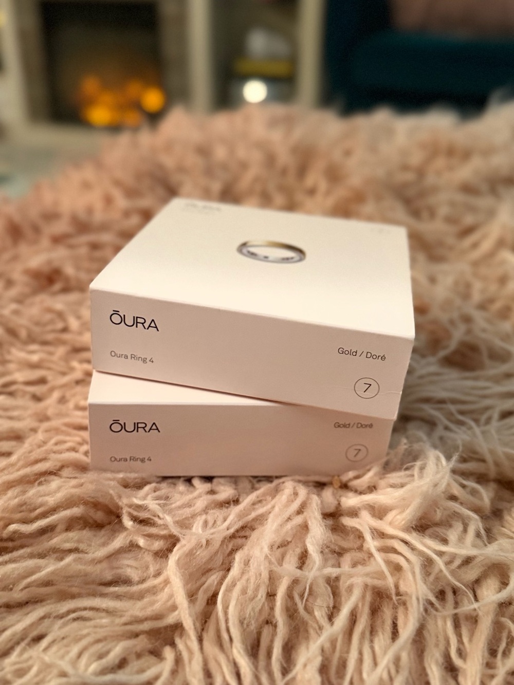 Oura Ring 4 Gold - Packaged (Size 7)